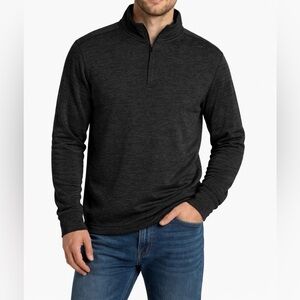 Greg Norman Charcoal Quarter Zip Sweater Mens Large Performance Pullover